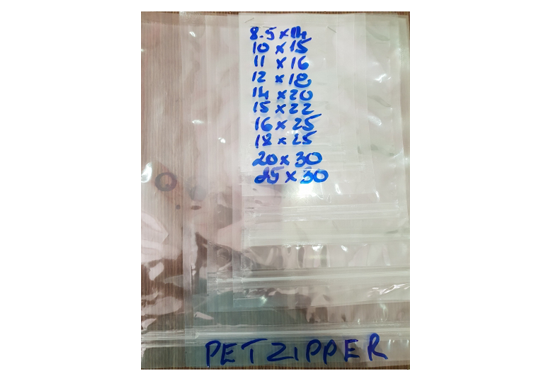 Túi zipper PET - Z08 trong suốt